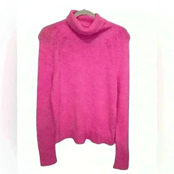 John + Jenn Emmett Sweater in Wild Orchid Size XS Fall Turtleneck Sweater - Picture 6 of 13